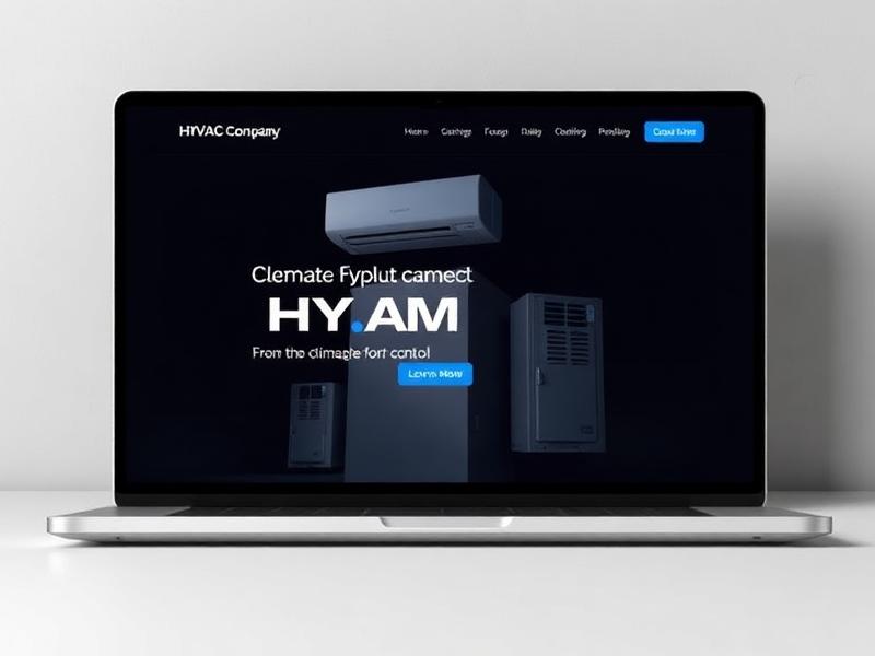 HVAC website mockup