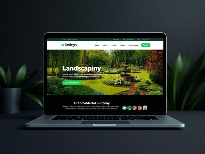 Landscaping website mockup