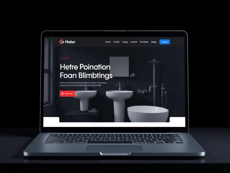 Plumbing website mockup